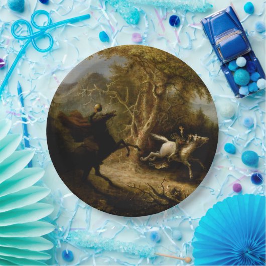 Legende van Headless Horseman Halloween Ghost Papieren Bordje (Feest)