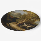 Legende van Headless Horseman Halloween Ghost Papieren Bordje (Gekanteld)