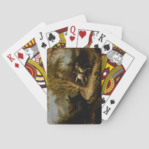Legende van Headless Horseman Halloween Ghost Pokerkaarten