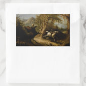 Legende van Headless Horseman Halloween Ghost Rechthoekige Sticker (Tas)