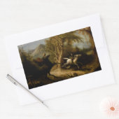 Legende van Headless Horseman Halloween Ghost Rechthoekige Sticker (Envelop)