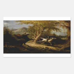 Legende van Headless Horseman Halloween Ghost Rechthoekige Sticker