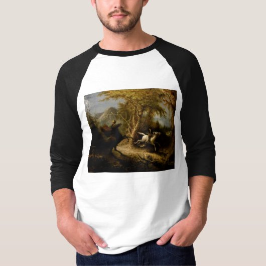 Legende van Headless Horseman Halloween Ghost T-shirt (Voorkant)