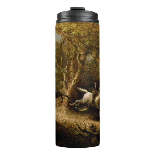 Legende van Headless Horseman Halloween Ghost Thermosbeker (Voorkant)