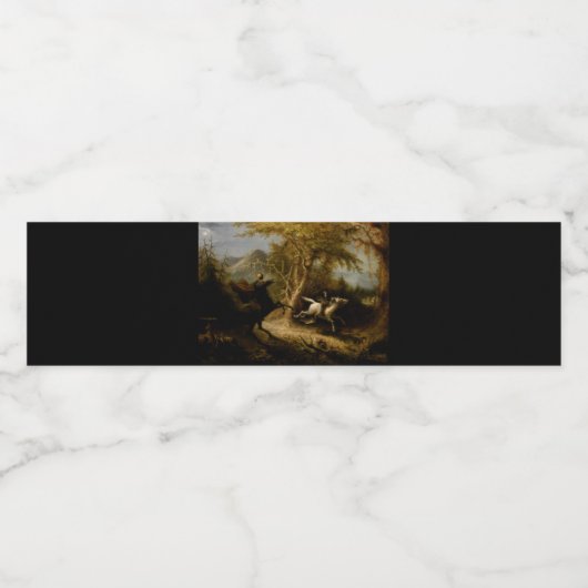 Legende van Headless Horseman Halloween Ghost Waterfles Etiket (Enkel label)