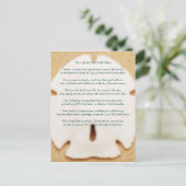 Legende van het Briefkaart van de zand-dollar (Staand voorkant)