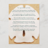 Legende van het Briefkaart van de zand-dollar (Voorkant)