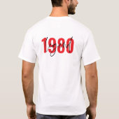 Legende van het geboortejaar Modern minimale typog T-shirt (Achterkant)