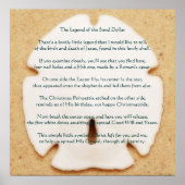 Legende van het Poster van de zanddollar (Voorkant)