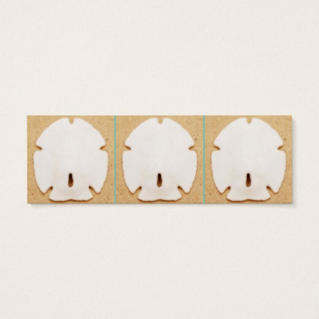 Legende van het Zand Dollar Bladwijzer Herzien* Mini Visitekaartjes (Achterkant)