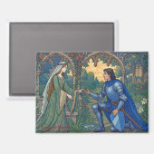 Legende van Lancelot en Guinevere Magneet (Voorkant / Achterkant)