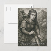 Legende van Mathilde en de Forel van Orval, België Briefkaart (Voorkant / Achterkant)