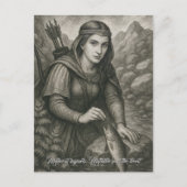 Legende van Mathilde en de Forel van Orval, België Briefkaart (Voorkant)