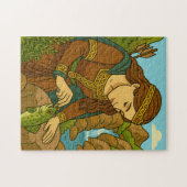 Legende van Mathilde en de Forel van Orval, België Legpuzzel (Horizontaal)