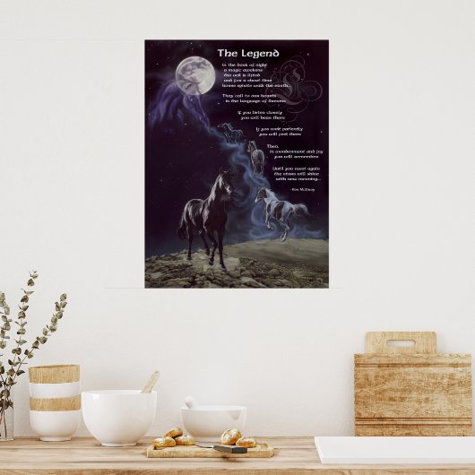 Legende van paarden poster (Keuken)