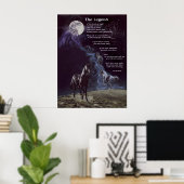 Legende van paarden poster (Thuiskantoor)
