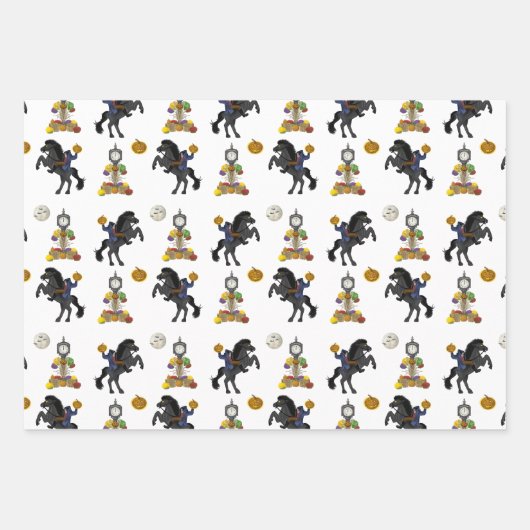 Legende van Sleepy Hollow Headless Horseman Gif Inpakpapier Vel (Voorkant 2)