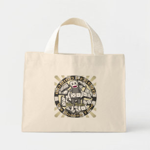 Legende van Sock Monkey Domino Mini Tote Bag