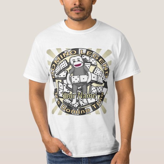 Legende van Sock Monkey Domino T-shirt (Voorkant)