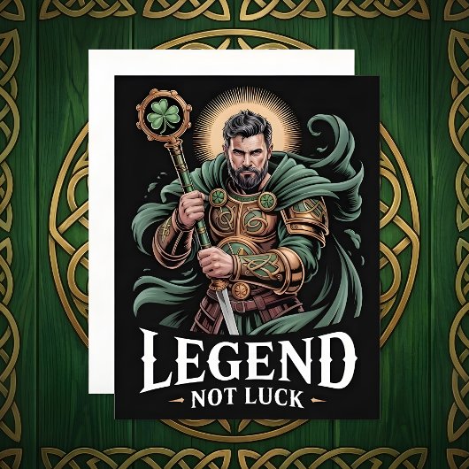 Legende van St. Patrick Dag Kaart Niet Geluk