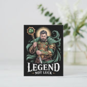 Legende van St. Patrick Dag Kaart Niet Geluk (Staand voorkant)
