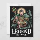 Legende van St. Patrick Dag Kaart Niet Geluk (Voorkant)