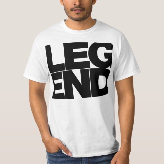 Legende (zwarte tekst) t-shirt (Voorkant)