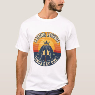 Legenden Kweken Vanaf Dag Een  Retro Zonsondergang T-shirt