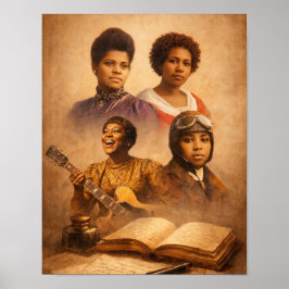 Legenden van zwarte vrouwen poster