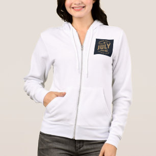 Legenden worden in juli geboren Originele kwalitei Hoodie