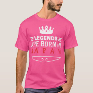 Legenden zijn geboren in Japan T-shirt