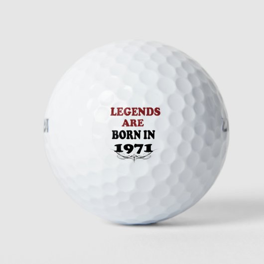LEGENDES AGRE GEBOREN IN 1971 GOLFBALLEN (Voorkant)