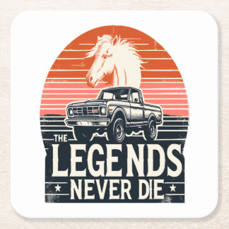 Legendes gaan nooit dood kartonnen onderzetters