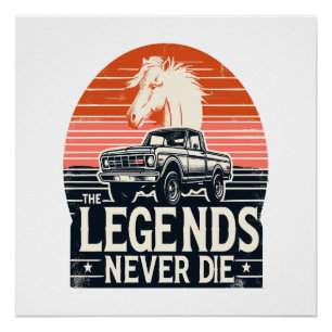Legendes gaan nooit dood perfect poster