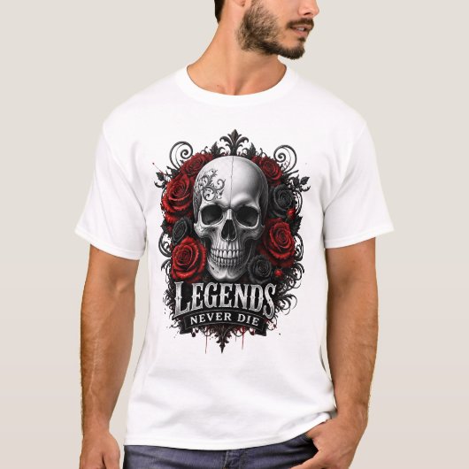 legendes gaan nooit dood t-shirt (Voorkant)