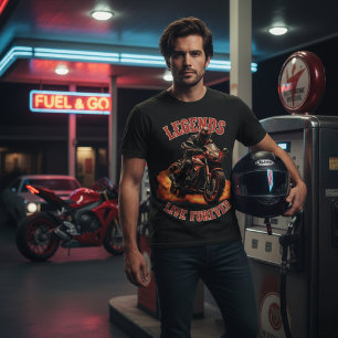 Legendes Leven Voort - Sportmotor Motorrijder T-shirt