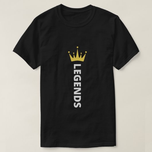 legendes | Naam legends met kroonontwerp T-shirt (Design voorkant)