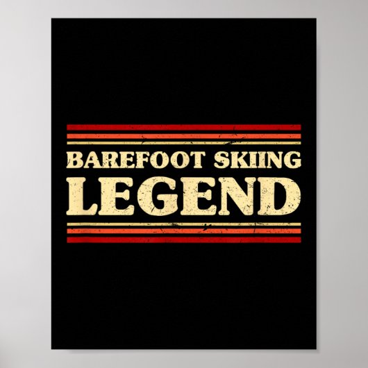 Legendes van blotsvoets skiën Blotsvoets avontuurl Poster (Voorkant)