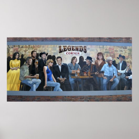 legendes van de countrymuziek poster (Voorkant)