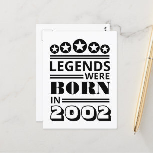 Legendes werden geboren briefkaart