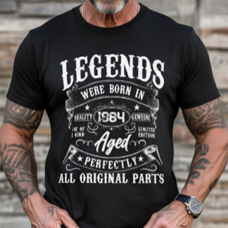 Legendes werden geboren in Custom Jaar Vintage Ver T-shirt