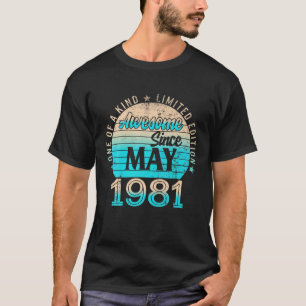 Legendes werden geboren in mei 1981 het leven begi t-shirt
