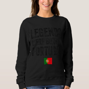 Legendes werden geboren in Portugal Portugese Vlag Trui
