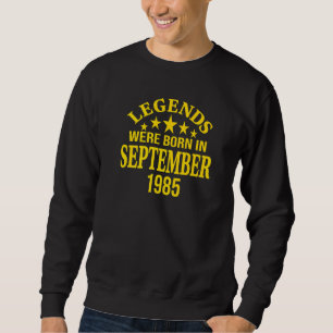 Legendes werden geboren in september 1985 trui