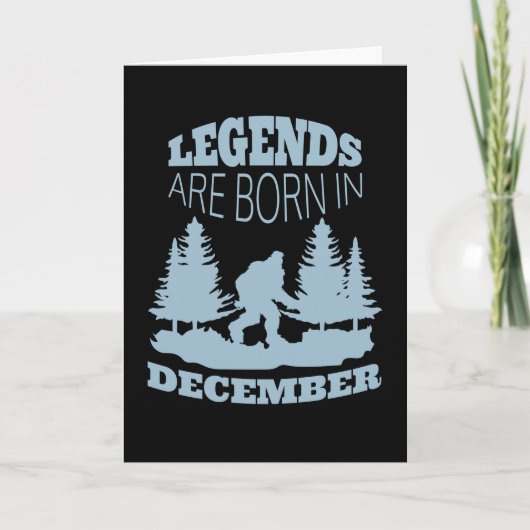 Legendes worden geboren in december kaart (Voorkant)