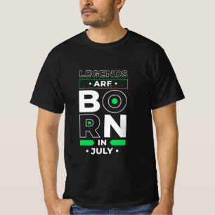 Legendes Worden Geboren In Juli Heren Verjaardag T T-shirt