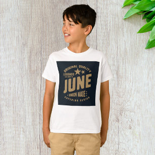 Legendes worden geboren in juni Originele kwalitei T-shirt