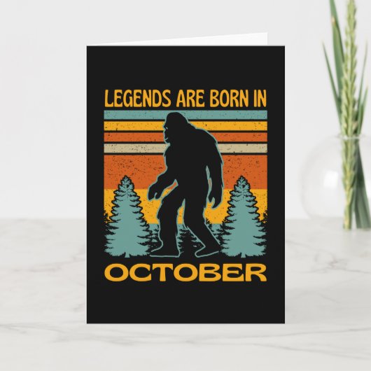 Legendes worden geboren in oktober Bigfoot Kaart (Voorkant)