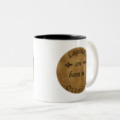 legendes worden geboren in oktober op  verjaardag tweekleurige koffiemok (Voorkant rechts)