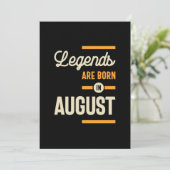 Legendes worden in augustus geboren - Augustus Ver Kaart (Staand voorkant)